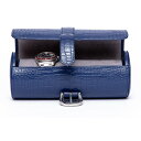 ラポート ロンドン(Rapport LONDON) Navy Blue Crocodile effect Leather with a grey suede i...