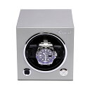 |[g h(Rapport LONDON) Evolution Cube Watch Winder Platinum Silver