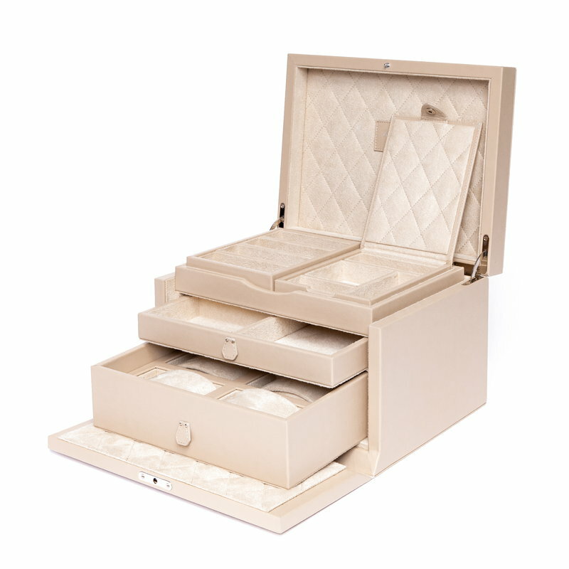 ラポート ロンドン(Rapport LONDON) Aura Jewellery Box in Lamb
