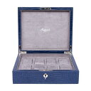 ラポート ロンドン(Rapport LONDON) Blue Crocodile Effect Leather Watch Box