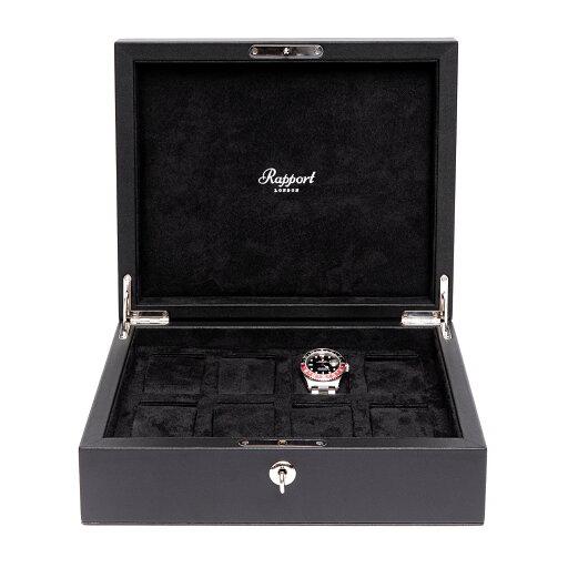 ラポート ロンドン(Rapport LONDON) Vantage Eight Watch Box in Black ラポート ロンドン(Rapport LONDON) Vantage Eight Watch Box in Black