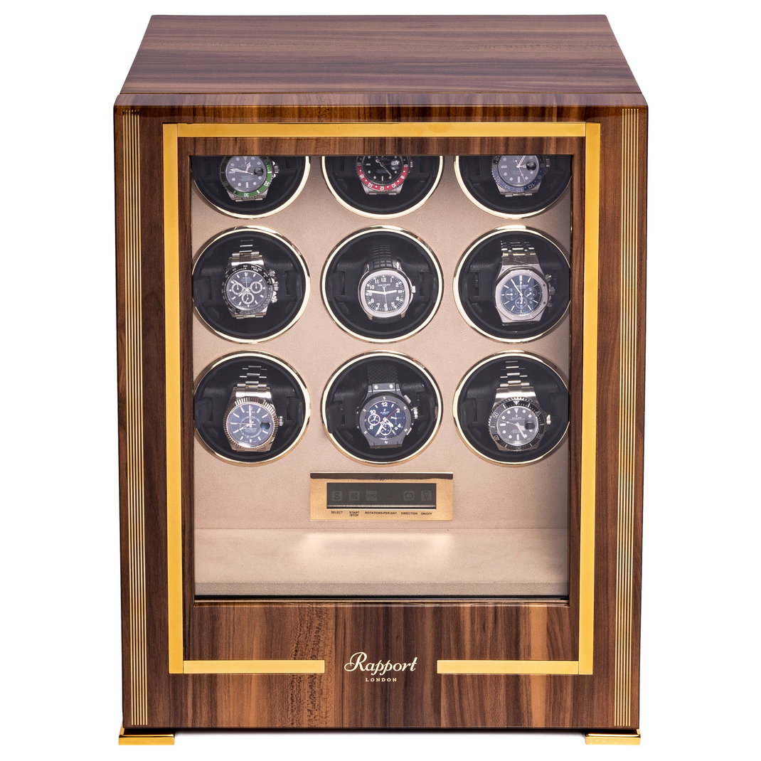 ラポート ロンドン(Rapport LONDON) Paramount Nine Watch Winder Walnut