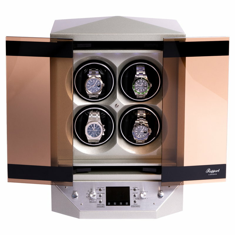 ラポート ロンドン(Rapport LONDON) Templa Silver Quad Watch Winder