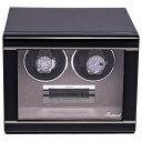 ラポート ロンドン(Rapport LONDON) Formula Double Watch Winder in a high gloss Black finish.