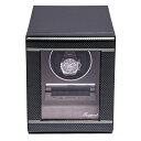 ラポート ロンドン(Rapport LONDON) Formula Single Watch Winder in a high gloss Carbon Fibre finish.