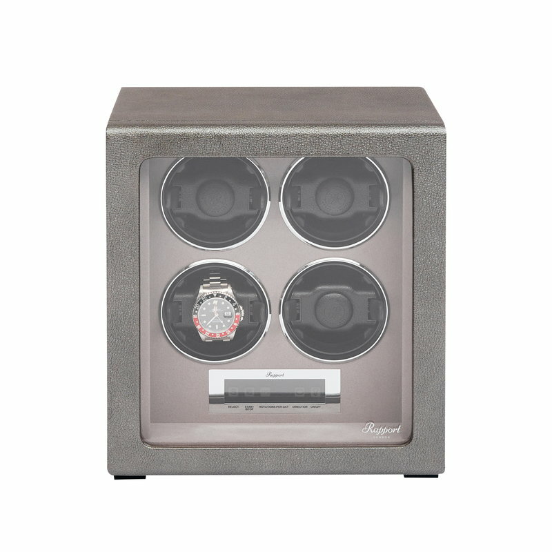 ラポート ロンドン(Rapport LONDON) Watch Winder Four Leather Grey