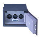 ラポート ロンドン(Rapport LONDON) Savoy Watch Winder Safe for Three Watches in Leather 1