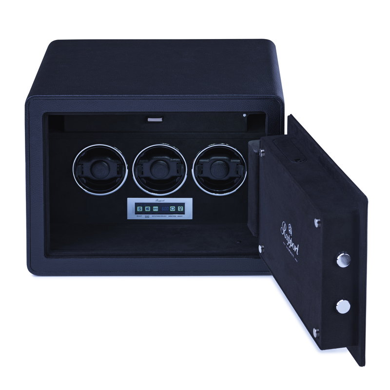 ラポート ロンドン(Rapport LONDON) Savoy Watch Winder Safe for Three Watches in Leather