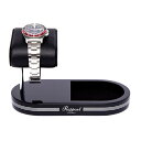 ラポート ロンドン(Rapport LONDON) Black and Silver Watch Stand with Tray