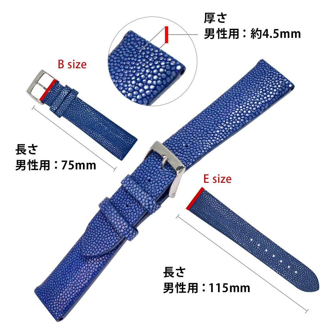 楽天市場】時計ベルト 時計 ベルト ガルーシャ(エイ革) 裏面防水 楽天市場】時計ベルト 時計 ベルト ガルーシャ(エイ革) 裏面防水