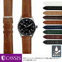 IWC マーク 用 裏面防水 IWC MARK にぴったり CASSIS カシス ADONARA C U1017A70 20mm 簡単ベルト交換用工具付 時計 ベルト バンド 腕時計 時計ベルト レザー 革ベルト 交換 時計バンド ワニ革…