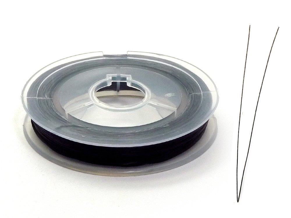 (SAJ)オペロンゴム ブレスレット用(ブレスレット 作り方 解説書付き)(1個)(黒)