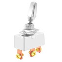 Kiligen 自動車用高電流 オン/オフ/オン 30 Amp~50 Amp/12V、15 Amp~25 Amp/24VDC 3 ポジション トグル スイッチ ヘビー デューティー 3 ウェイ トグル スイッチ SPDT