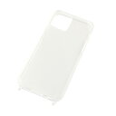 【腕時計&おもしろ雑貨-シンシア】TUBERING clear case チューブリング クリアケース iPhoneケース iPhone 11 12 13 SE ストラップ ホール付き 全面保護 (iPhone12/12PRO, クリア)