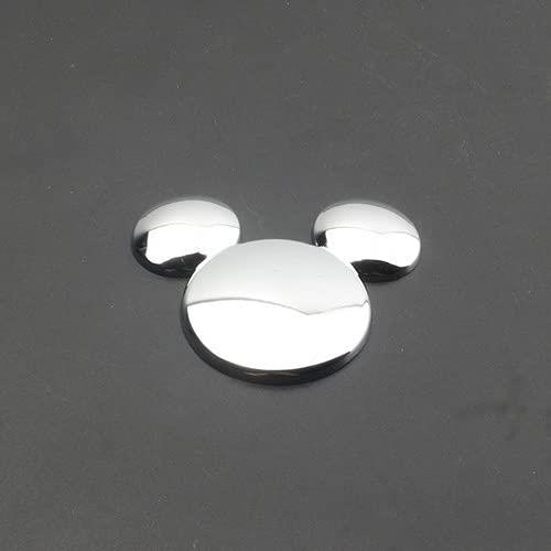 1pcs マウスの耳メタルカーパーソナリティカーステッカー3Dステレオクリエイティブカーロゴミッキーミニー装飾ステッカー (米奇?色一个)