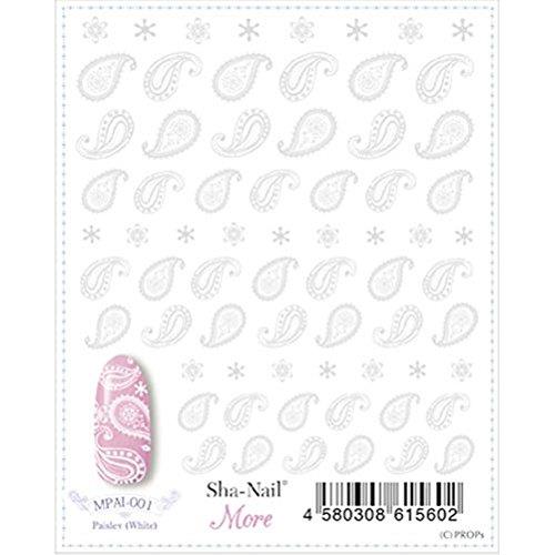 Sha-Nail More ネイルシール ペイズリー(ホワイト) アート材