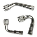 バイク用エアーバルブ (3個入り) 米式バルブ 90°エクステンションL型(シルバー) オートバイ 小径ホイール車などに 農機具 自転車 二輪用 45°+ 90°+ 135°