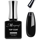 Missgooey ジェルネイル トップコート ノンワイプトップジェル UV/LED対応 初心者&プロ用 拭き取り不要 最上級の艶 長持ち 13ml