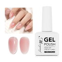 Missgooey ジェルネイル カラー ベースコート不要 ぷっくり 透き通る透明感 単色 15ml UV/LED対応 初心者&プロ適用 ポリッシュタイプ
