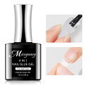 Missgooey ネイルグルー ネイルチップ接着剤 4-IN-1 多機能ネイルグルー UV/LED対応 強力な接着力 初心者&プロ適用