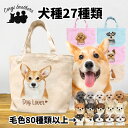 犬種選べる お散歩バッグ 犬 かわいい 名入れ無料 ミニキャンバス トートバッグ ペット 犬グッズ ギフト プレゼント うちの子 おしゃれ 名前入り 名入り バッグ 母の日 コーギーブラザーズ 【 水彩画 シリーズ 】 ALLRSBG(4)