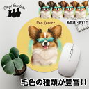 パピヨン 犬 マウスパッド かわいい 名入れ無料 ペット うちの子 犬グッズ 犬イラスト パステルカラー ギフト プレゼント 名入れ 誕生日 母の日 贈り物 ノ...