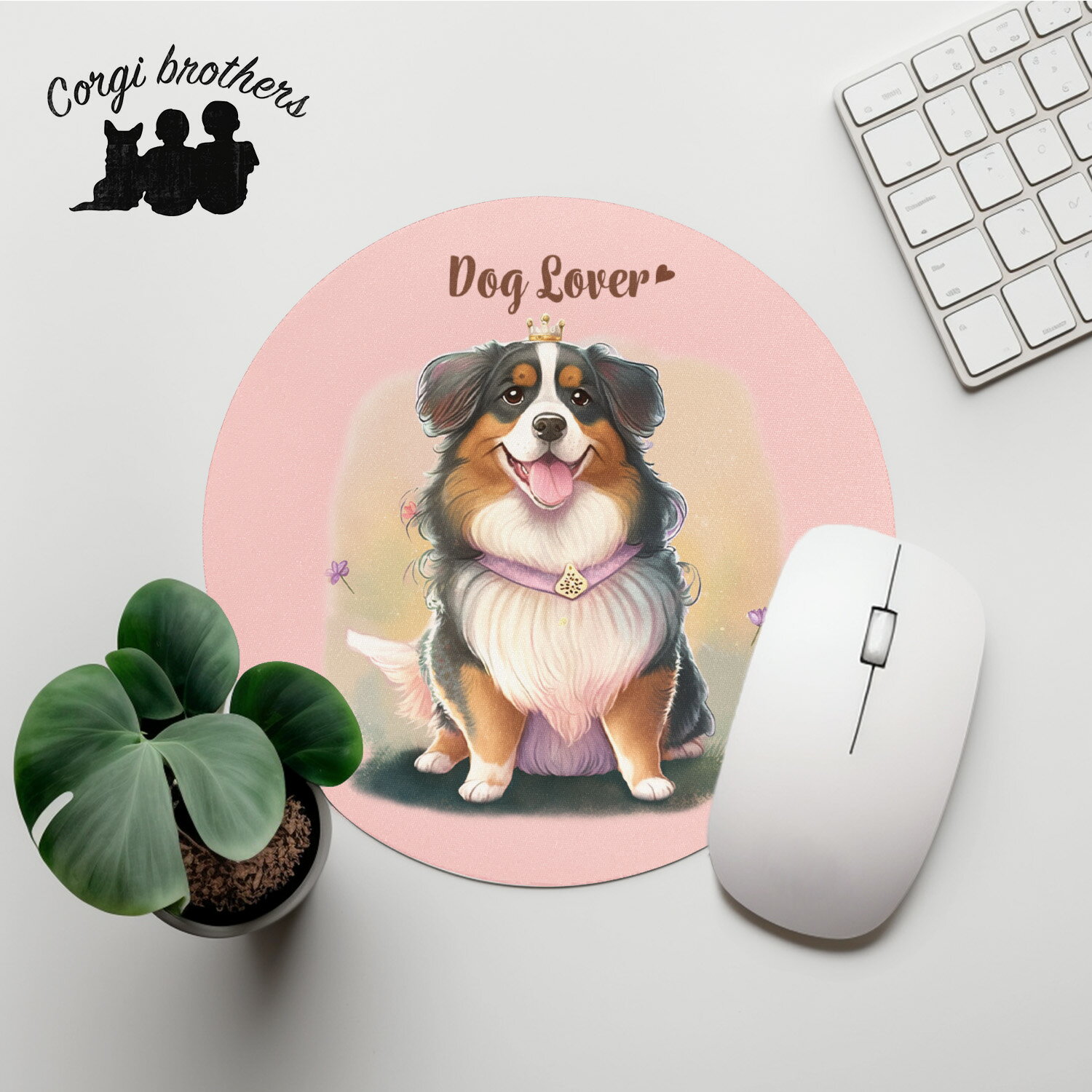 バーニーズマウンテン 犬 マウスパッド かわいい 名入れ無料 ペット うちの子 犬グッズ 犬イラスト パステルカラー ギフト プレゼント 名入れ 誕生日 母の日 贈り物 ノベルティ コーギーブラザーズ 【 ロイヤル シリーズ】 BNSPMSP