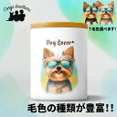 ヨークシャテリア 犬 キャニスター かわいい 名入れ無料 ペット 保存容器 プレゼント ギフト うちの子 犬グッズ 犬イラスト 名入れ 両面プリント 誕生日 贈り物 ノベルティ コーギーブラザーズ 【 グラサン シリーズ】 YKIGTUP