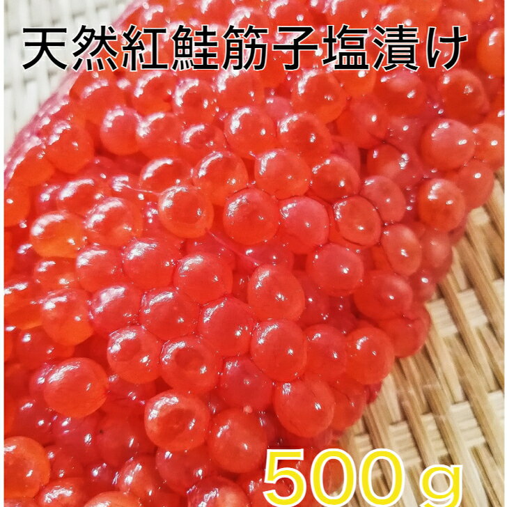 送料無料 アラスカ産 新物 昔ながらの天然紅鮭筋子塩漬け500g一等級 すじこ スジコ 筋子 紅子 贈答 お中元 父の日 おにぎりお茶漬け　手巻き　塩すじこ　塩筋子　塩スジコ