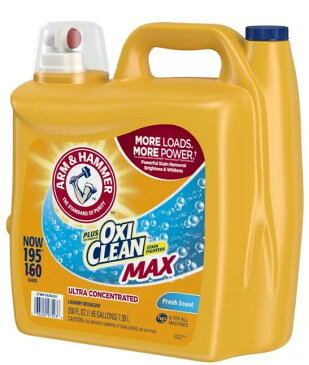 【レビューキャンペーン特価】アームアンドハンマー 液体洗剤プラス オキシクリーン 7.4L 195回分 フレッシュな香り 濃縮タイプ ガンコ汚れ 洗濯用合成洗剤 洗濯 洗剤 コストコ Costco *楽天ロジスティック発送*あす楽