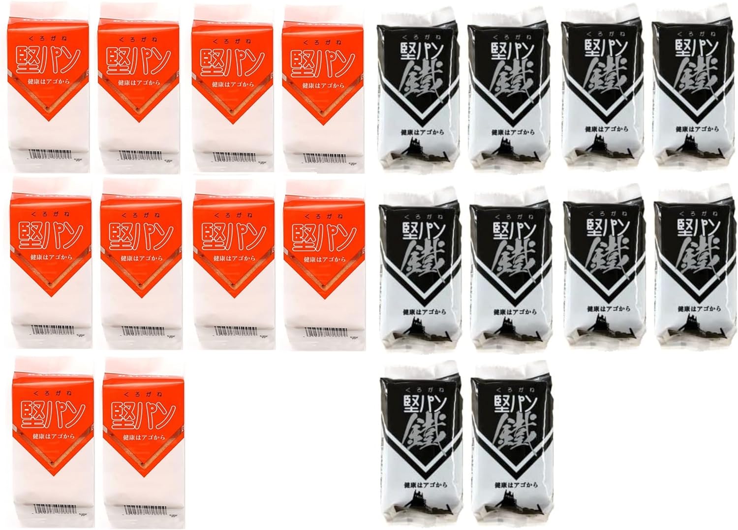 くろがね堅パン 5枚入り×10個 鐵5枚入×10個 （合計20個） 非常食 保存食 防災 お菓子 おやつ ビスケッ..