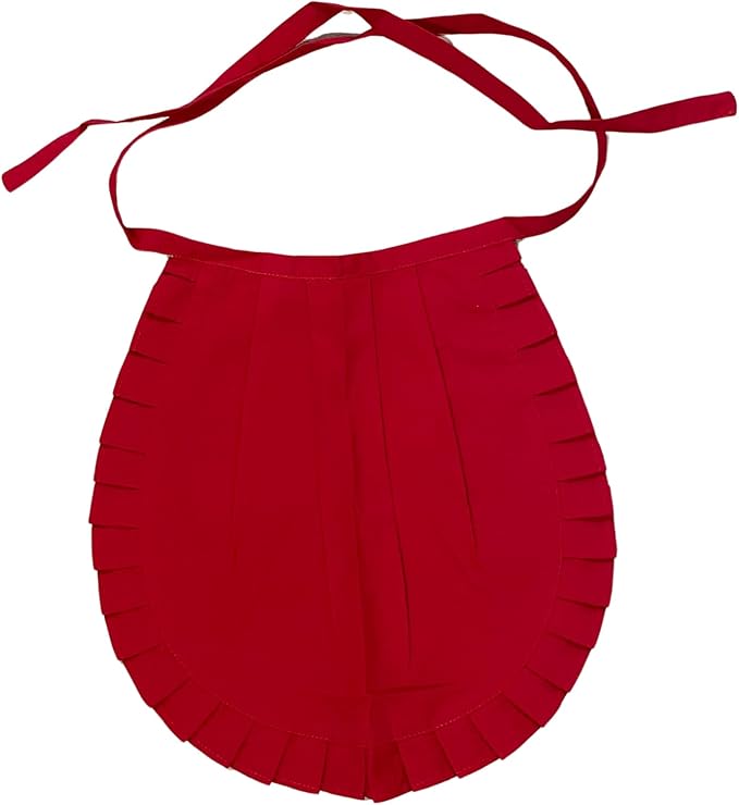 [Flying　Egg] お地蔵さん 前掛け 頭巾 エプロン 帽子 地蔵 お彼岸 よだれかけ 奉納 お供え (丸型 フリル付き, 前掛け（中）)