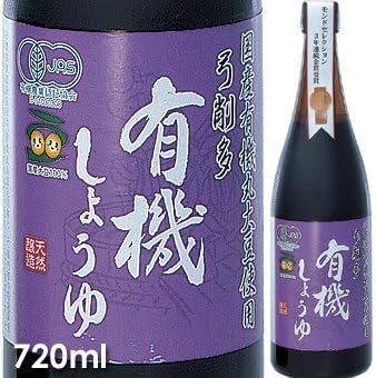 弓削多 有機しょうゆ 720ml 2本セット