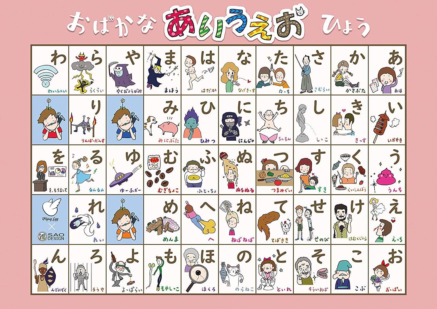 お風呂学習ポスター (ひらがな) 知育 お受験教材