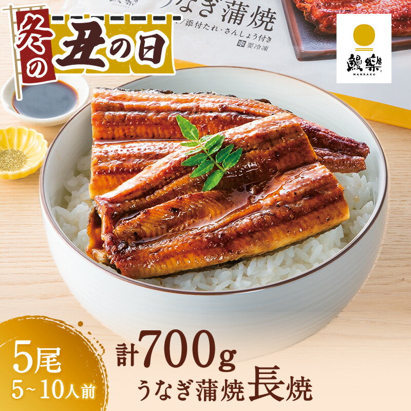 うなぎ 鰻 ウナギ 国産 国内産 九州産 うなぎ蒲焼 鰻蒲焼 蒲焼き 蒲焼 長焼 5尾 140g×5尾 （5~10人前） お取り寄せグルメ プチ贅沢 グルメ 人気 お歳暮 【鰻楽】