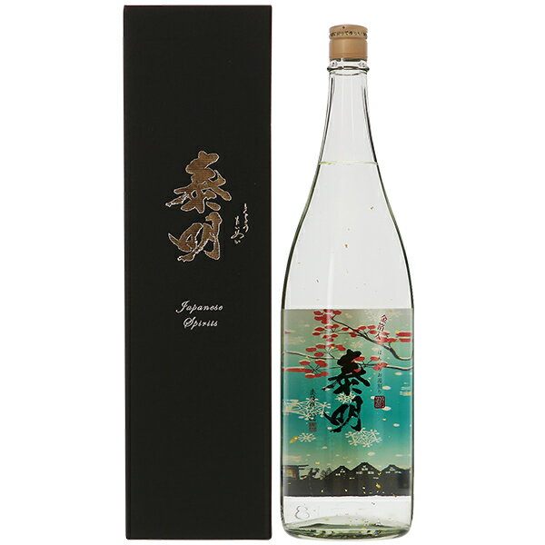 藤居醸造 ほんのりお湯割り 特蒸 泰明 金箔入り 専用箱付 1800ml 麦焼酎 大分 1梱包6本まで