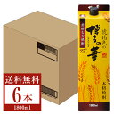 【送料無料】 福徳長酒類 本格麦焼酎 琥珀色の博多の華 芳醇むぎ焼酎 25度 紙パック 1.8L(1800ml) 6本 1ケース 福徳長博多の華 むぎ焼酎 麦焼...