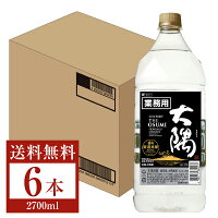 【送料無料】 サントリー 本格焼酎 大隅 OSUMI 芋 25度 ペットボトル 芋焼酎 2.7L（2700ml） 6本 1ケース サントリー大隅 いも焼酎 鹿児島 包装不可 他商品と同梱不可 クール便不可