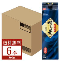 【送料無料】 福徳長酒類 本格芋焼酎 博多の華 芋 黒麹 25度 紙パック 1.8L（1800ml） 6本 1ケース 福徳長博多の華 いも焼酎 福岡 包装不可 他商品と同梱不可 クール便不可