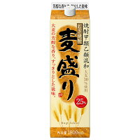 合同酒精 麦焼酎 麦盛り 25度 紙パック 焼酎甲類乙類混和 1.8L 1800ml 合同酒精麦盛り 甲乙混和 焼酎 包装不可 1梱包6本まで