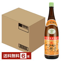 【送料無料】二階堂酒造 むぎ焼酎 二階堂 25度 瓶 1800ml 6本 1ケース 麦焼酎 大分 包装不可