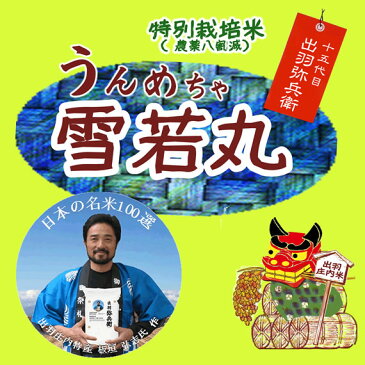 日本の名米100選 令和元年産 8割減以上 特別栽培米 山形県産雪若丸 板垣ブランド 白米5kgx1袋 玄米/無洗米加工/米粉加工/保存包装 選択可