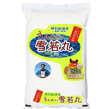 日本の名米100選 令和元年産 8割減以上 特別栽培米 山形県産雪若丸 板垣ブランド 白米5kgx1袋 玄米/無洗米加工/米粉加工/保存包装 選択可