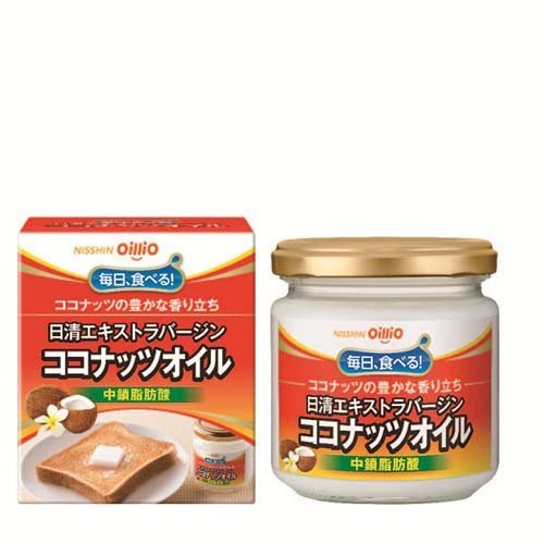 日清 エクストラバージンココナッツオイル（中鎖脂肪酸） 130gx12本 （1ケース）安心の国内充填