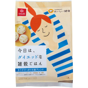 クックパッド ブレンド雑穀 はくばく　今日は、ダイエットな雑穀ごはん(25g×5) x 6袋（1ケース）