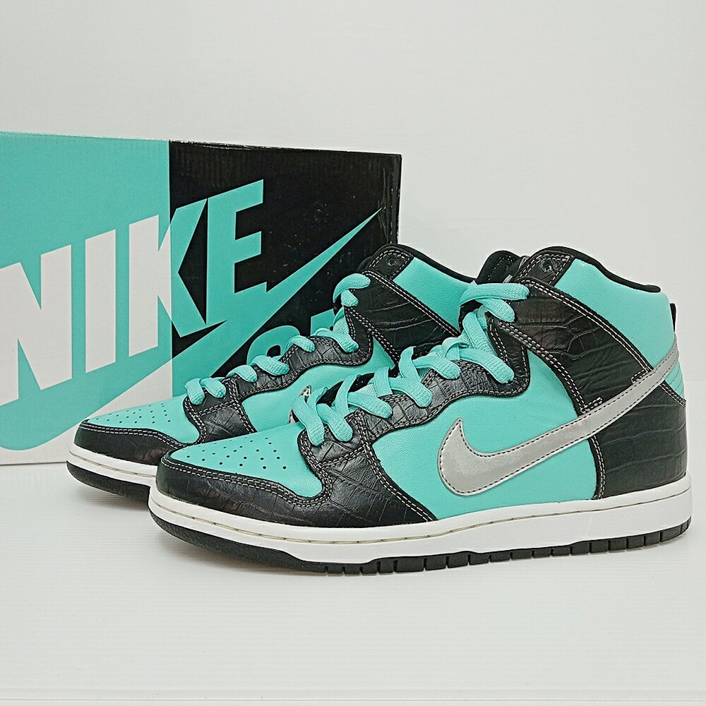 NIKE ナイキ Diamond Supply × Nike SB Dunk High /Tiffany/ ティファニー サイズ28cm 653599-400 【中古】