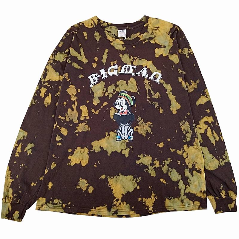 未使用品 exodus エクソダス BIGMAN TIE DYE LONG SLEEVE T-SHIRT ビッグマン タイダイロングスリーブTEE 長袖 24SS-TIEDYELS-01 サイズXL【中古】