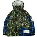 未使用品 BAPE x Undefeated ベイシング・エイプ×アンディフィーテッド 2022年 Color Camo Snowboard Down Jacket /サイズL【中古】