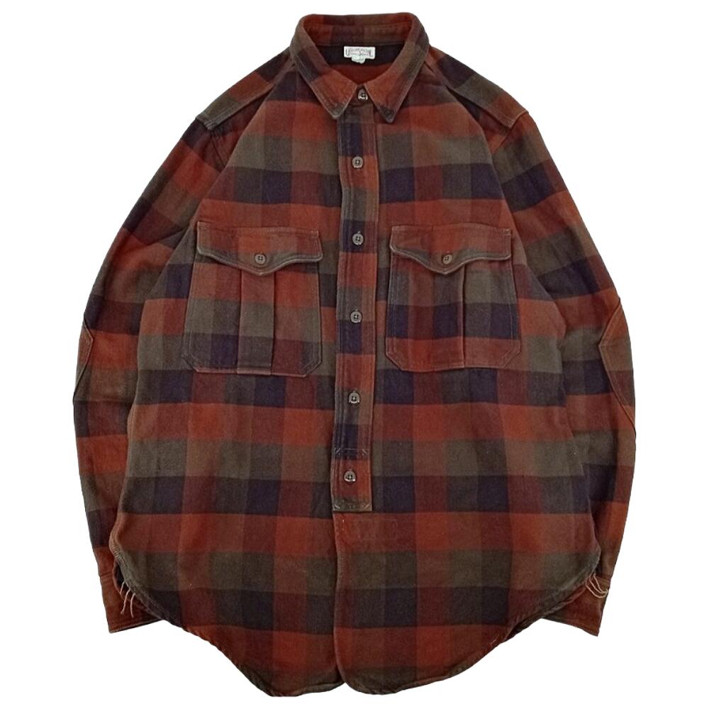 FREEWHEELERS フリーホイーラーズ BaldyGus バルディガス メカニックシャツ 2433006 サイズ17 R.BROWN×..