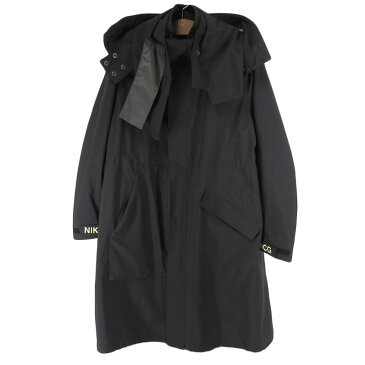 NIKE ナイキ ACG ゴアテックス 防風 防水 フード付き ロング コート メンズ 黒 XL 【中古】